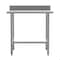 Flash Furniture Reese 430 Stainless Steel 18 Gauge 30-in x 36-in Table w/Adjustable Shelf and 4-in Backsplash NH-WT-3036-GG-B4-GG - alternate 3